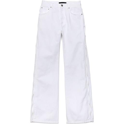 Purple Brand jeans ampi con cut-out - bianco