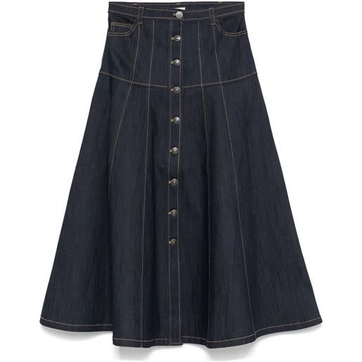 Cinq A Sept gonna midi veena - blu