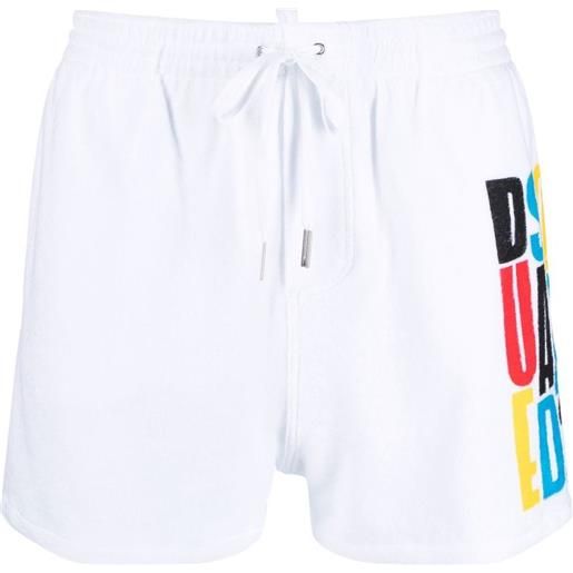 DSQUARED2 costume da bagno con stampa - bianco