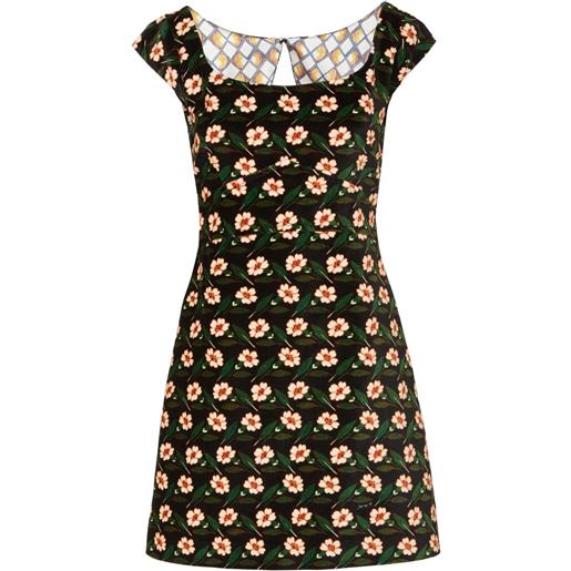 La DoubleJ abito corto arabesque - nero