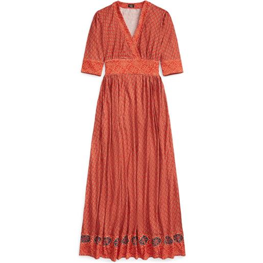 Ralph Lauren RRL abito lungo con stampa grafica - arancione