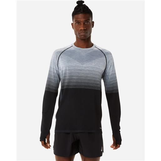 Asics seamless ls m - maglia running - uomo - nero
