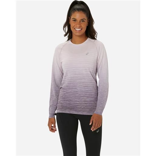 Asics seamless ls w - maglia running - donna - rosa