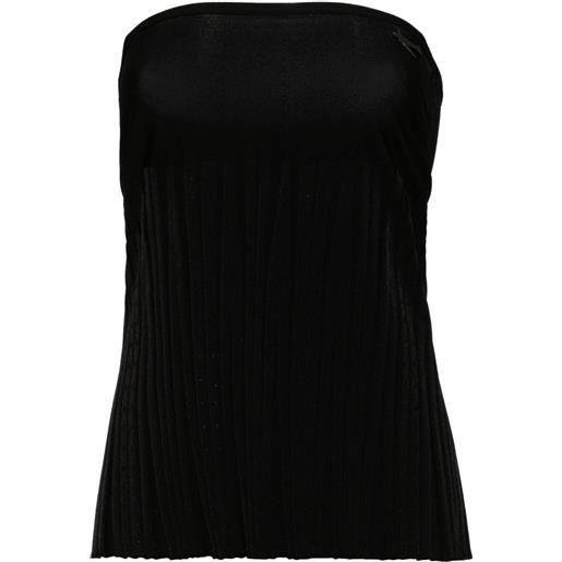 CHANEL Pre-Owned - top 2008 - donna - rayon/spandex/elastam - 34 - nero