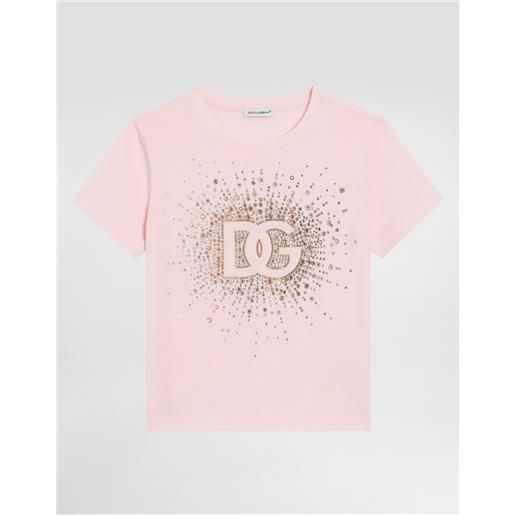 Dolce & Gabbana t-shirt in jersey e strass