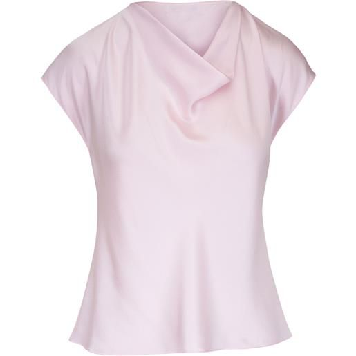 Vince blusa con scollo a cappuccio - rosa