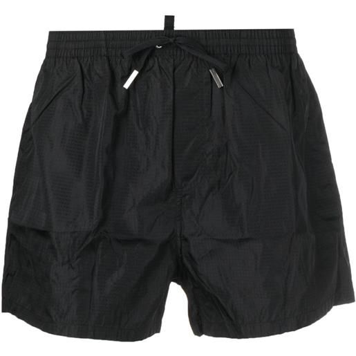 DSQUARED2 costume da bagno con stampa - nero