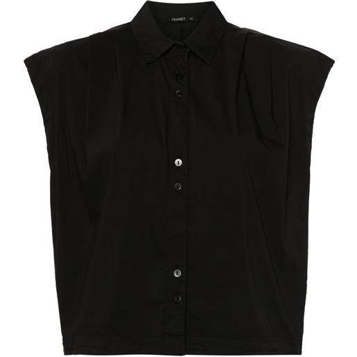 Transit blusa smanicata con pinces - nero
