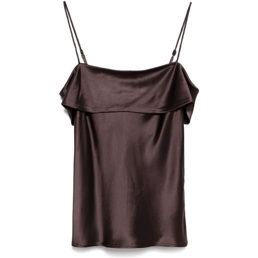 Acler top hale - marrone