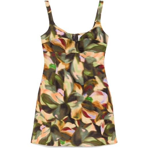 Acler abito lyndon corto - verde