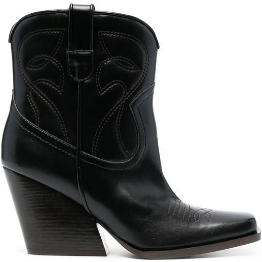 Stella McCartney stivaletti cowboy - nero