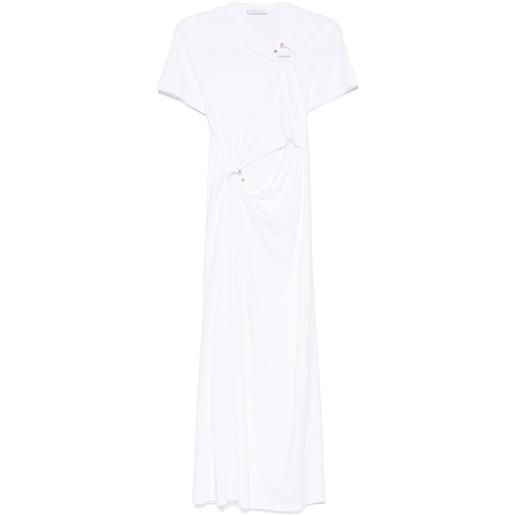 Rabanne abito midi - bianco