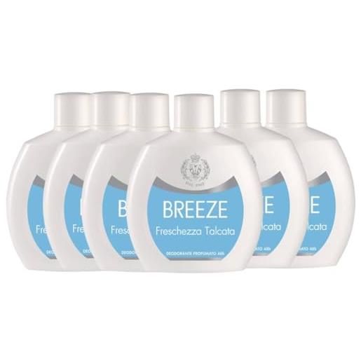Breeze squeeze deodorante profumato unisex 48h 100 ml (6, freschezza talcata)