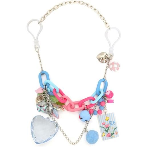 Amir Slama Bijoux catena per borsa con decorazione - argento