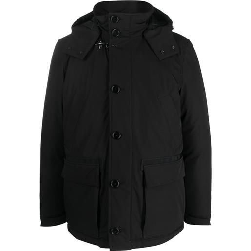 Fay piumino con cappuccio - nero