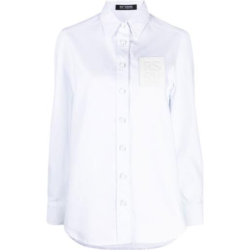Raf Simons camicia con applicazione - bianco