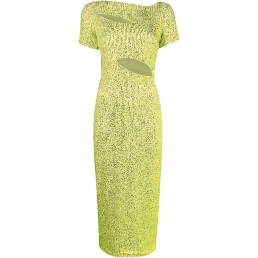 Gloria Coelho abito con paillettes - verde