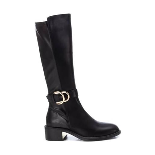 XTI 143100, stivali ad altezza ginocchio donna, nero 34+, 39 eu