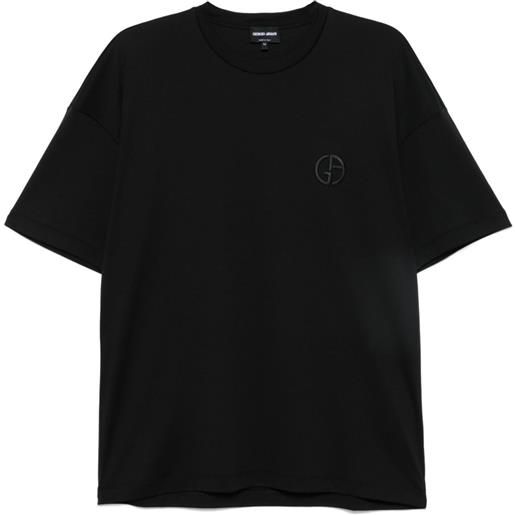 Giorgio Armani t-shirt con ricamo - nero