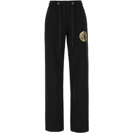 Versace joggers in cotone - nero