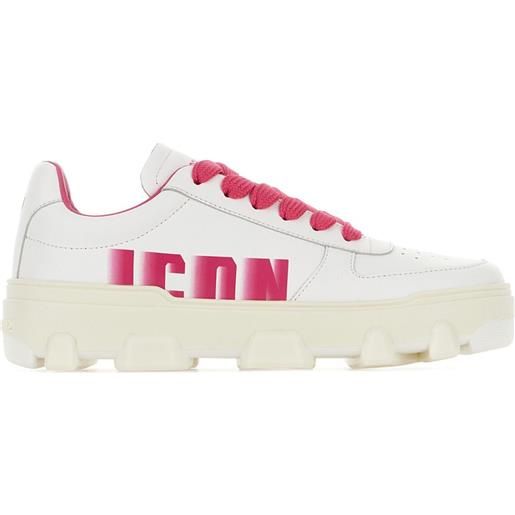 DSQUARED2 sneakers basket - bianco