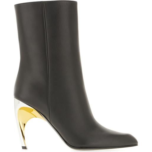 Alexander McQueen stivaletti in pelle - nero