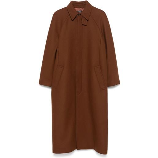 A.P.C. cappotto gaia - marrone