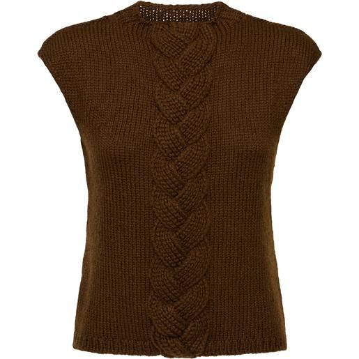 LEMAIRE gilet in maglia di misto lana