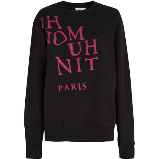 Ih Nom Uh Nit felpa con stampa - nero