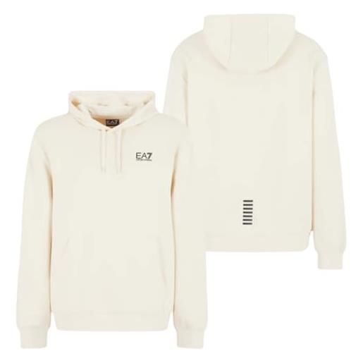 EA7 emporio armani felpa da uomo con cappuccio core identity beige taglia l codice 8npm37pjvtz-1713