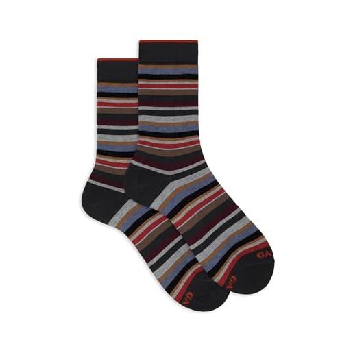 Gallo calze corte uomo e grigio righe multicolor micro