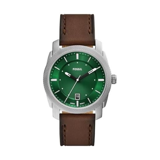 Fossil Everett Orologio Uomo - Cronografo Al Quarzo - Cassa 42mm In Acciaio Con Cinturino In Pelle O Acciaio
