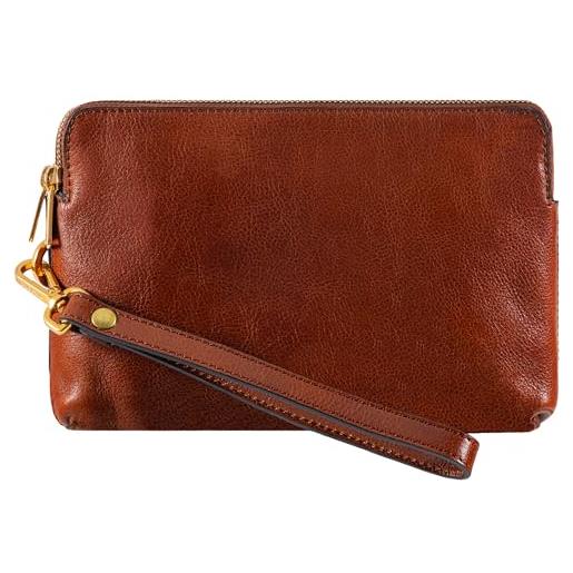 Time Resistance pochette da uomo in pelle - nero borsa organizer da uomo - borsa da polso - cartella fatta a mano in italia - confezione regalo inclusa