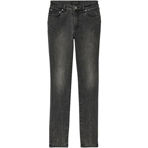 Purple Brand jeans skinny a vita media - grigio