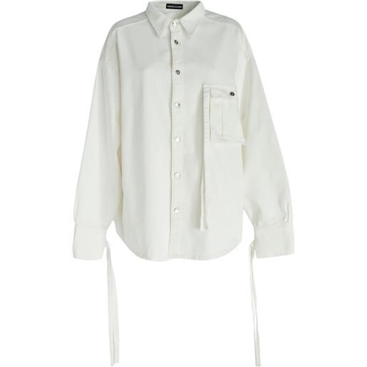 ANDREĀDAMO camicia a maniche lunghe - bianco