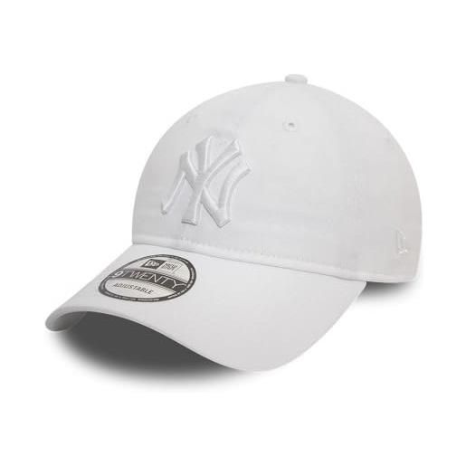 New Era new york yankees mlb league essential rosso vino 9twenty berretto regolabile