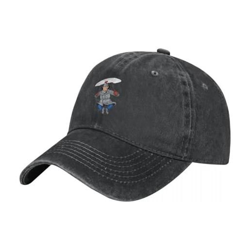 ROBEIUO cappello classico retrò lavato gadget ispettore uomo - cappello da cowboy natalizio con cartoni animati vintage cappello da festa carino da donna 2024 da uomo