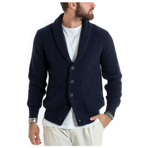 Cardigan Uomo Leif Nelson LN-4195 - Maglia Collo A Scialle 100% Poliacrilico - Foto 7