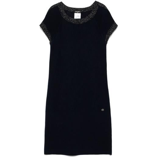 CHANEL Pre-Owned - abito lungo chanel anni 2000 - donna - cotone - taglia unica - blu