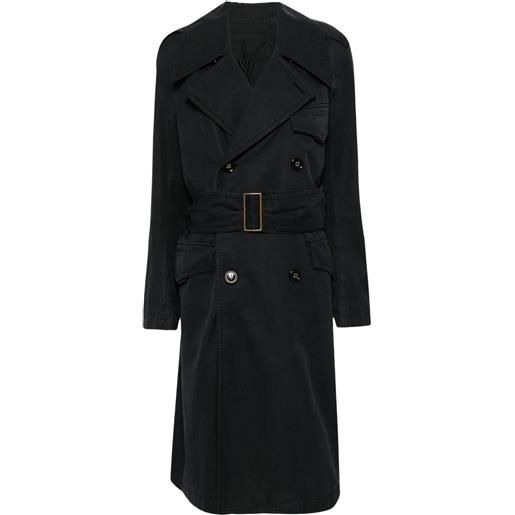 Saint Laurent Pre-Owned - trench anni '90-2000 - donna - cotone - taglia unica - nero