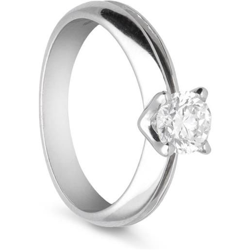ALFIERI & ST. JOHN anello solitario alfieri & st john in oro bianco con diamanti ct 0,80 colore g purezza si1 misura 14
