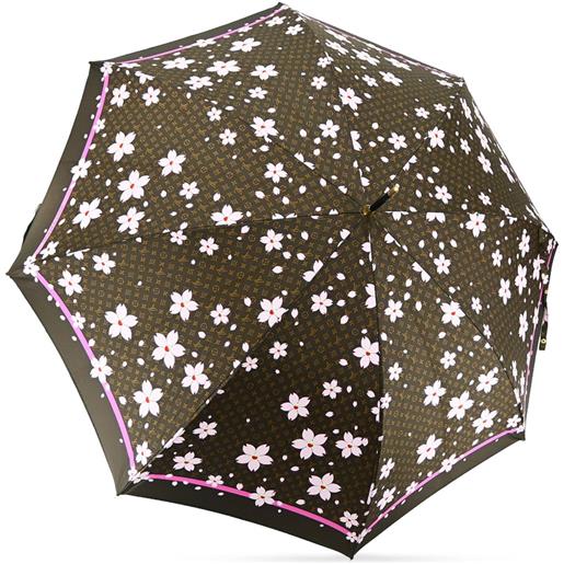 Louis Vuitton Pre-Owned - ombrello cherry blossom x takashi murakami anni '90-2000 - donna - poliestere - taglia unica - marrone