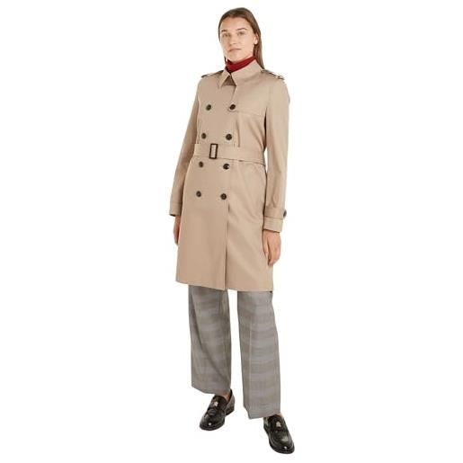 Tommy Hilfiger donna trench cotton slim fit corto, beige (beige), 50