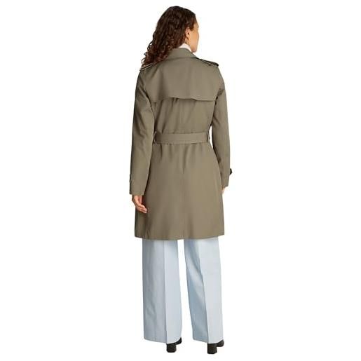 Tommy Hilfiger donna trench cotton slim fit corto, beige (beige), 40