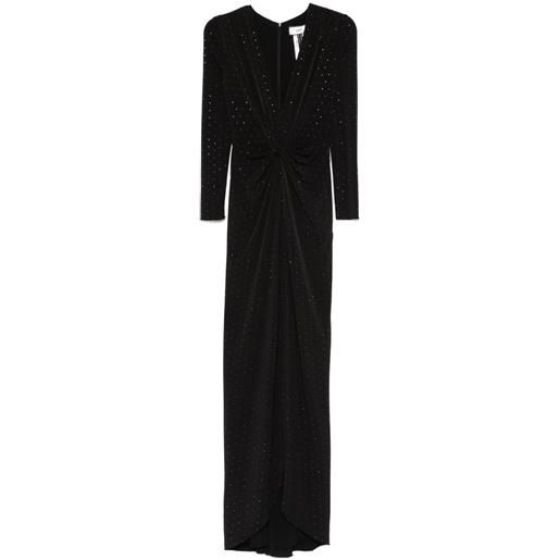 NISSA abito lungo con strass - nero