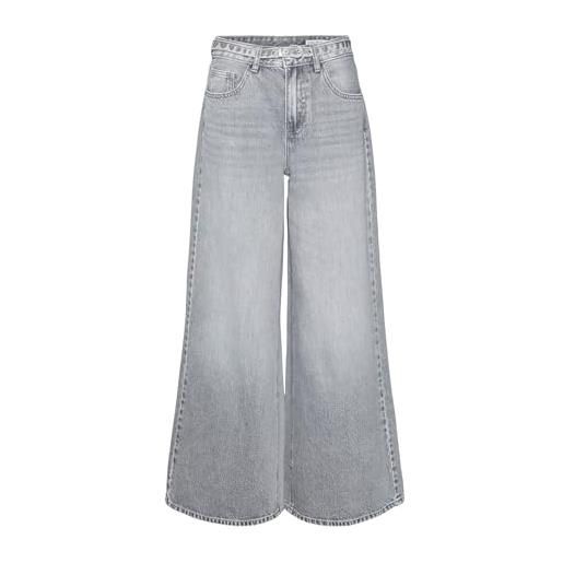 VERO MODA vmannet mr wide belt jeans li218, denim grigio medio, 31w x 32l
