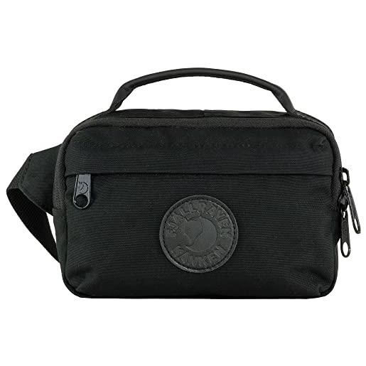 Fjällräven kånken no. 2 black hip pack, borsa sportiva unisex adulto, nero, taglia unica