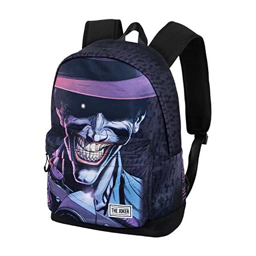 DC Comics joker crazy-zaino eco 2.0, nero, 32 x 44 cm, capacità 22.5 l