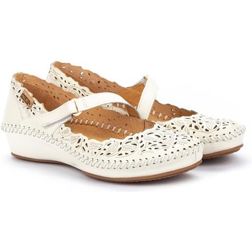 Pikolinos ballerina con fascetta centrale e punta traforata