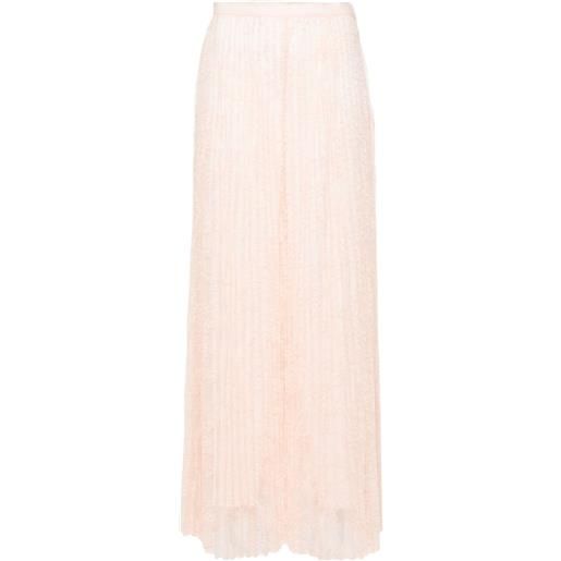 TWINSET pantaloni a palazzo con pieghe - rosa